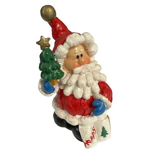 Small 6 Inch Ceramic Santa Holiday Decor Vintage K's Collection - Picture 1 of 5